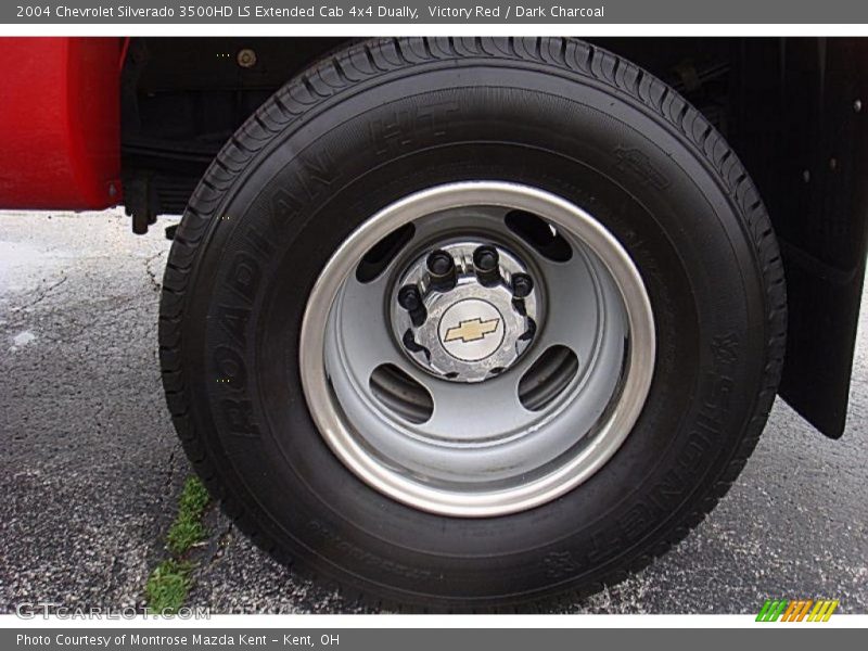 Victory Red / Dark Charcoal 2004 Chevrolet Silverado 3500HD LS Extended Cab 4x4 Dually