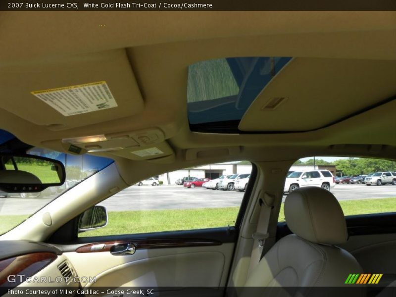White Gold Flash Tri-Coat / Cocoa/Cashmere 2007 Buick Lucerne CXS
