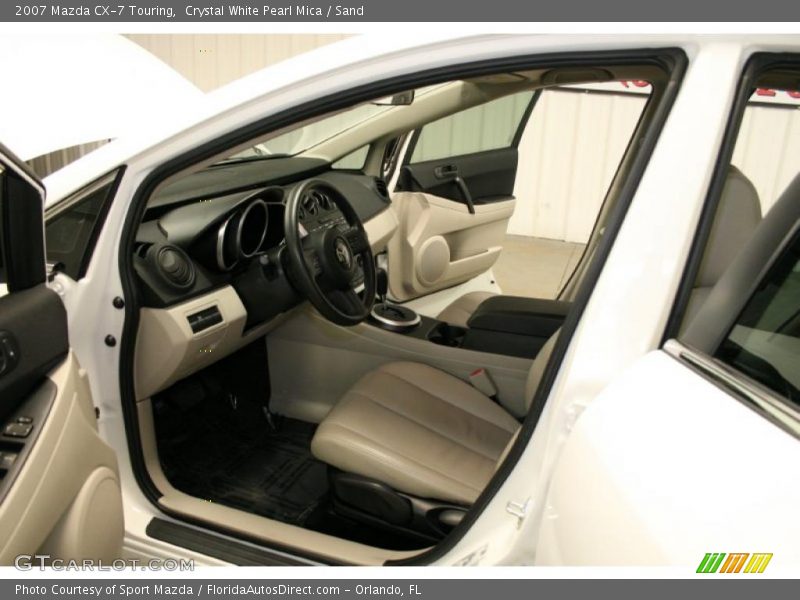 Crystal White Pearl Mica / Sand 2007 Mazda CX-7 Touring