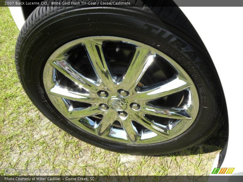 White Gold Flash Tri-Coat / Cocoa/Cashmere 2007 Buick Lucerne CXS