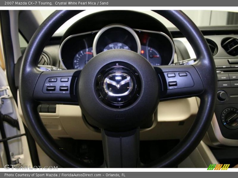 Crystal White Pearl Mica / Sand 2007 Mazda CX-7 Touring
