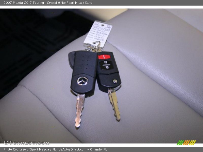 Crystal White Pearl Mica / Sand 2007 Mazda CX-7 Touring