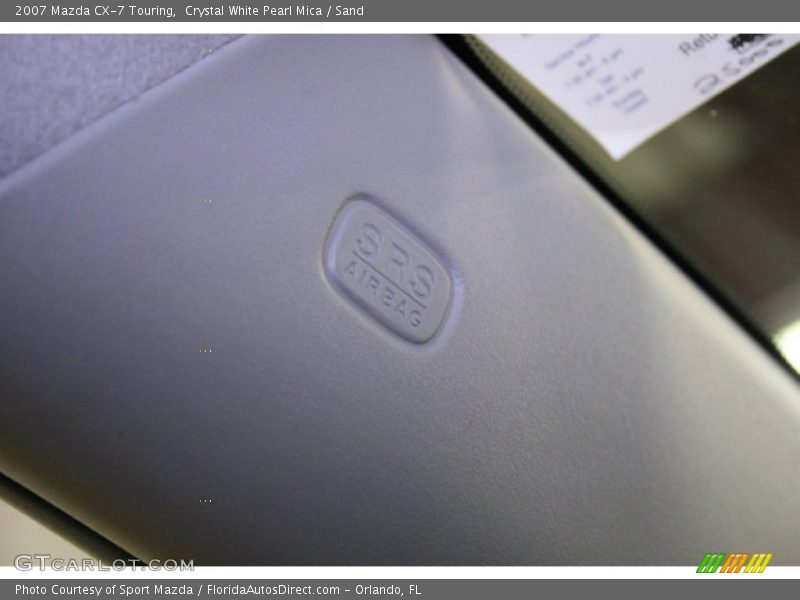Crystal White Pearl Mica / Sand 2007 Mazda CX-7 Touring