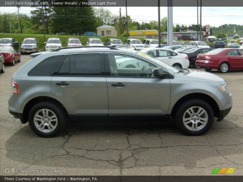 Pewter Metallic / Medium Light Stone 2007 Ford Edge SE AWD