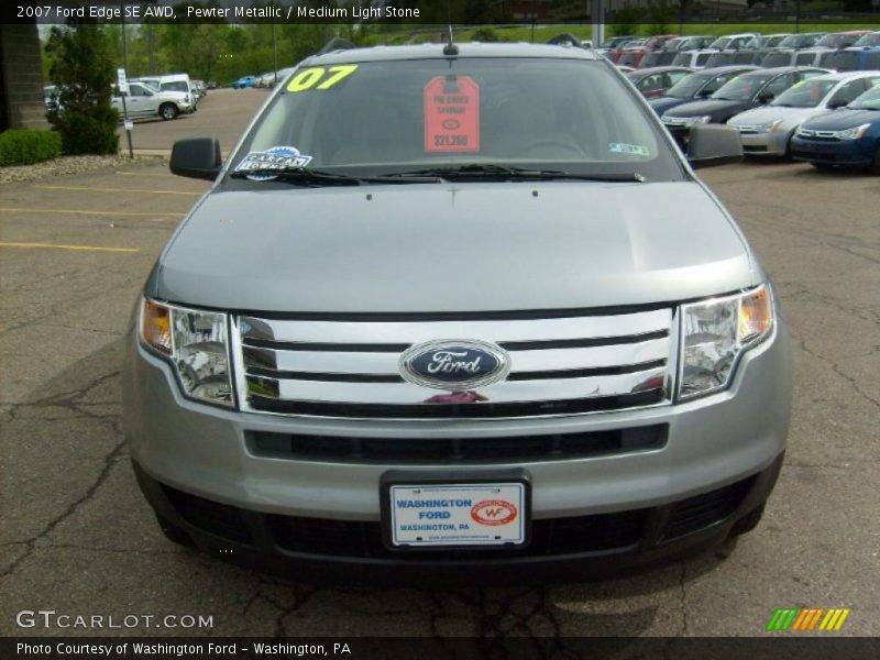 Pewter Metallic / Medium Light Stone 2007 Ford Edge SE AWD