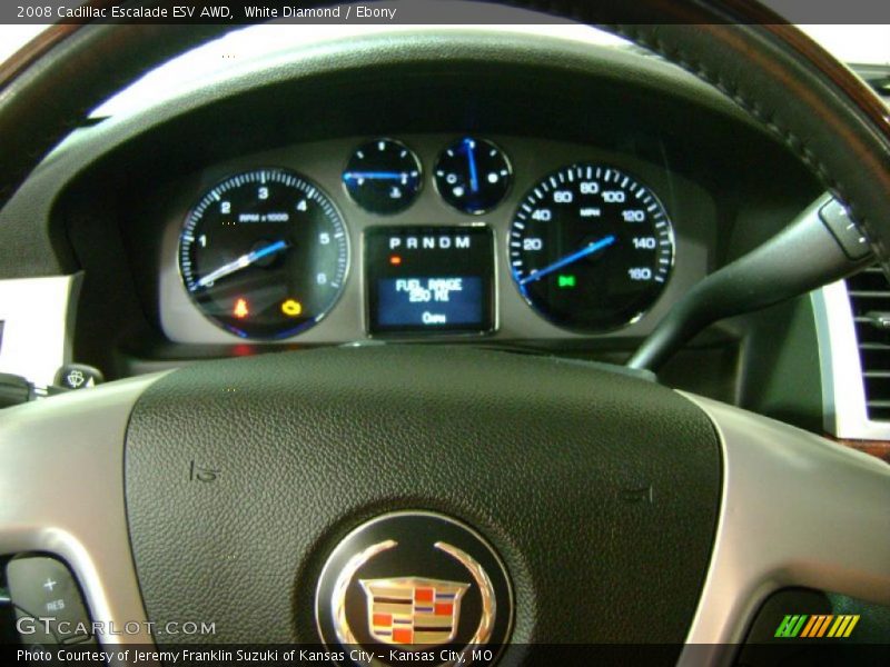White Diamond / Ebony 2008 Cadillac Escalade ESV AWD