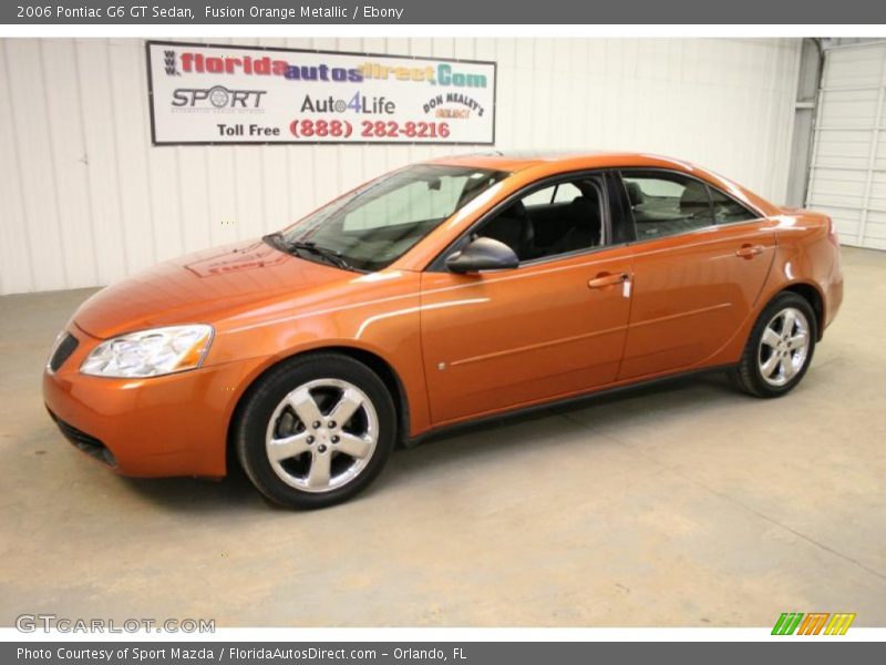 Fusion Orange Metallic / Ebony 2006 Pontiac G6 GT Sedan