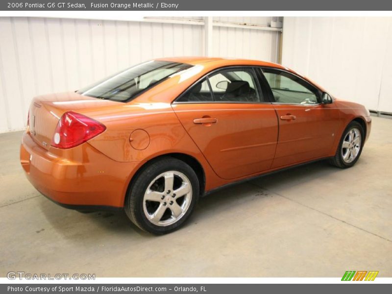Fusion Orange Metallic / Ebony 2006 Pontiac G6 GT Sedan