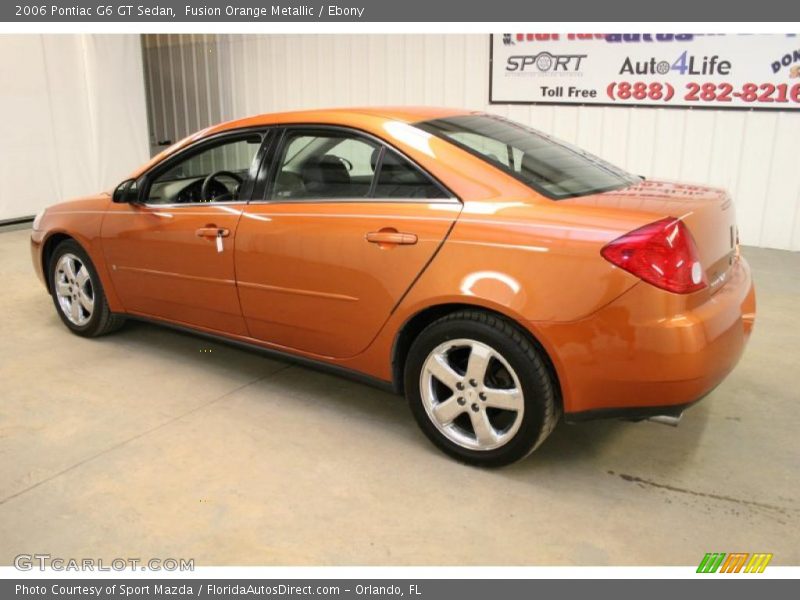 Fusion Orange Metallic / Ebony 2006 Pontiac G6 GT Sedan