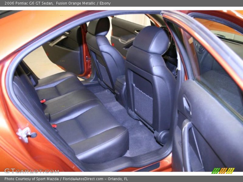 Fusion Orange Metallic / Ebony 2006 Pontiac G6 GT Sedan
