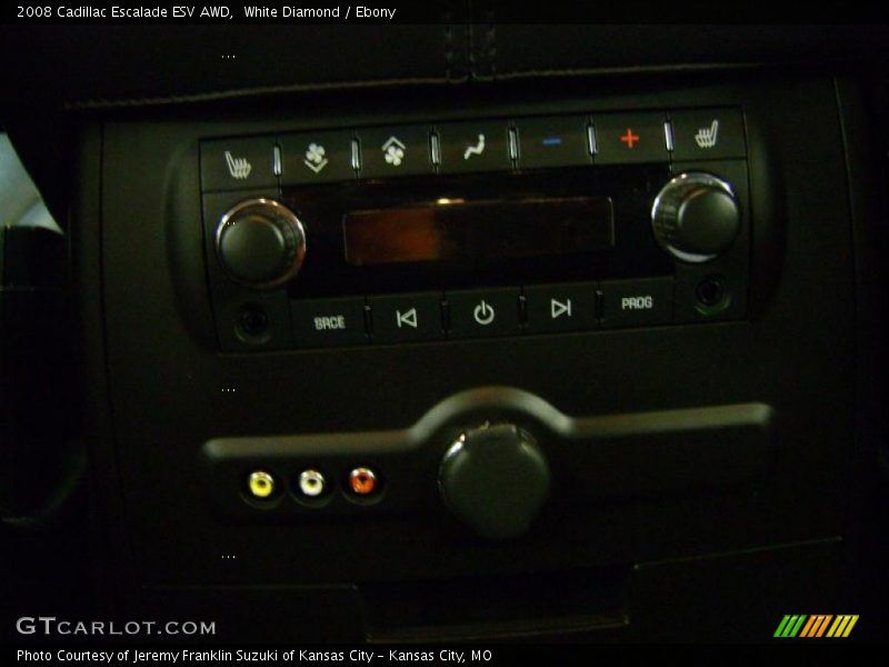 White Diamond / Ebony 2008 Cadillac Escalade ESV AWD