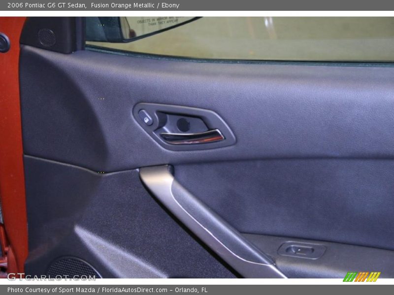 Fusion Orange Metallic / Ebony 2006 Pontiac G6 GT Sedan