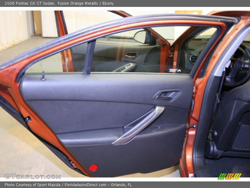 Fusion Orange Metallic / Ebony 2006 Pontiac G6 GT Sedan