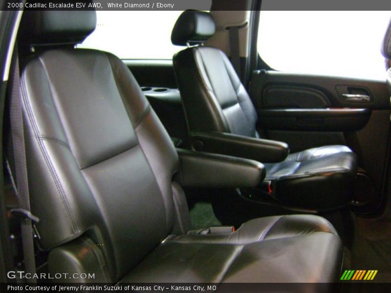 White Diamond / Ebony 2008 Cadillac Escalade ESV AWD