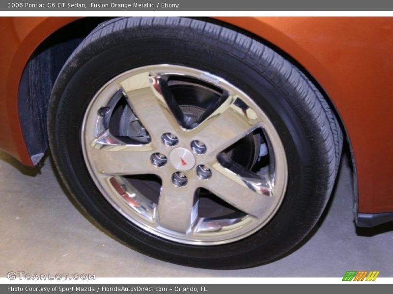 Fusion Orange Metallic / Ebony 2006 Pontiac G6 GT Sedan