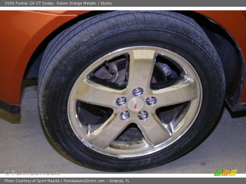 Fusion Orange Metallic / Ebony 2006 Pontiac G6 GT Sedan