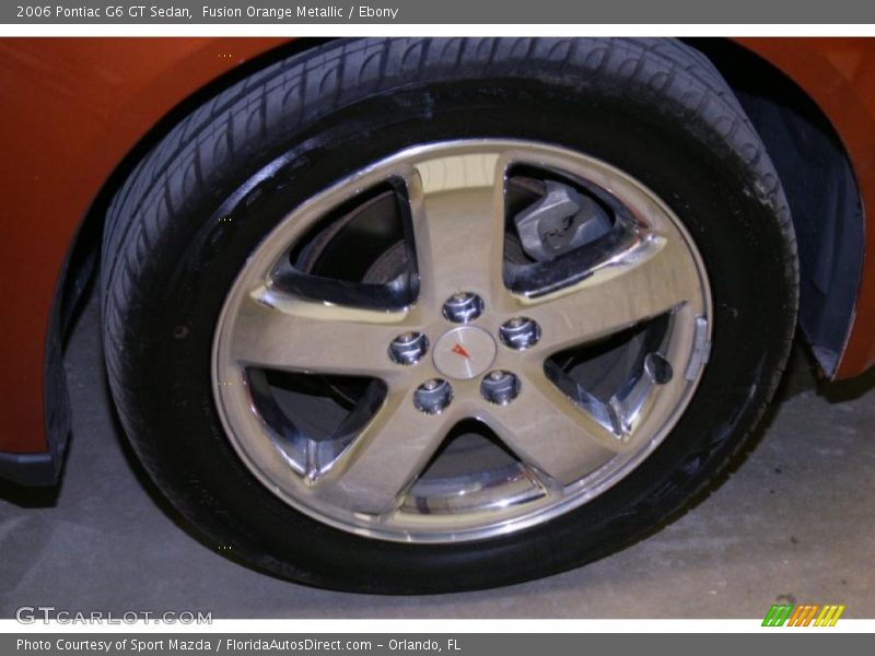 Fusion Orange Metallic / Ebony 2006 Pontiac G6 GT Sedan