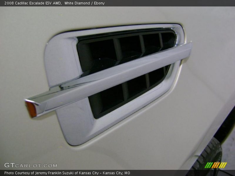 White Diamond / Ebony 2008 Cadillac Escalade ESV AWD