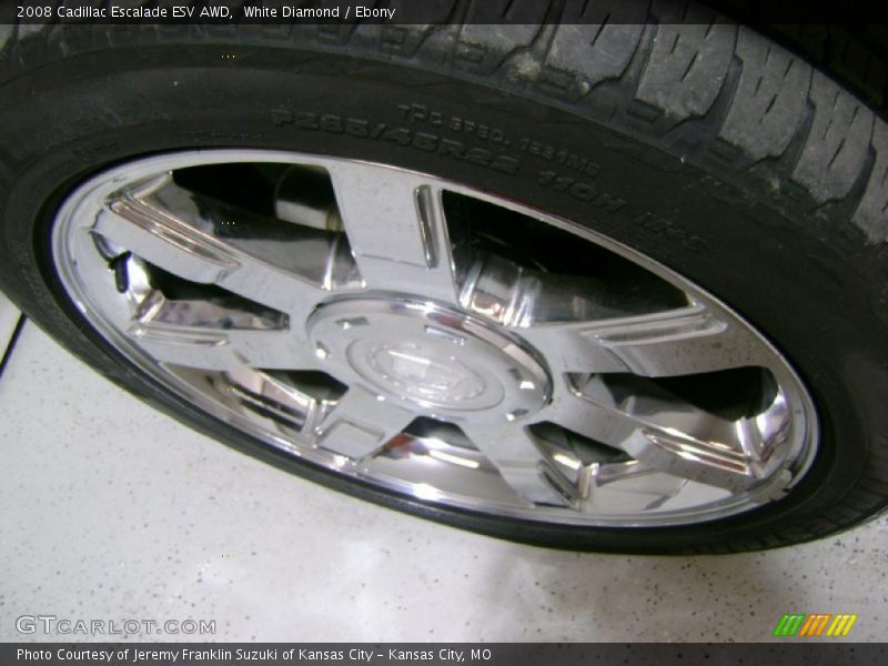 White Diamond / Ebony 2008 Cadillac Escalade ESV AWD