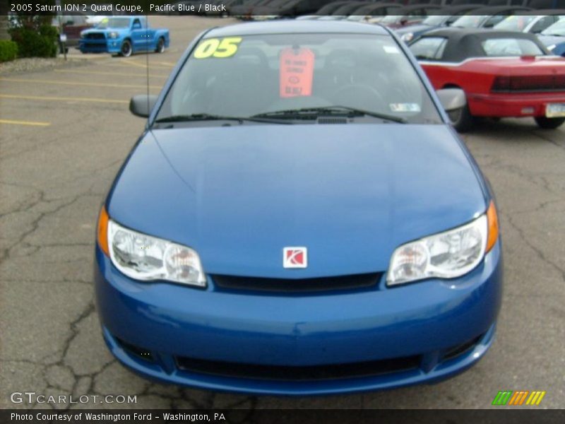 Pacific Blue / Black 2005 Saturn ION 2 Quad Coupe