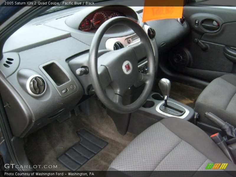 Pacific Blue / Black 2005 Saturn ION 2 Quad Coupe