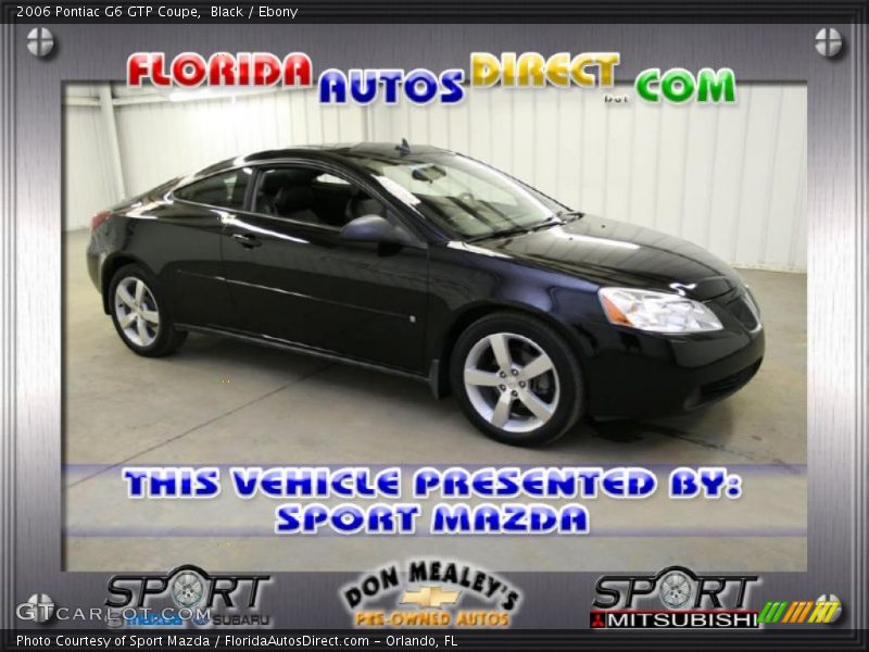Black / Ebony 2006 Pontiac G6 GTP Coupe