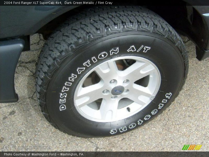 Dark Green Metallic / Flint Gray 2004 Ford Ranger XLT SuperCab 4x4