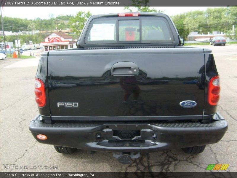 Black / Medium Graphite 2002 Ford F150 Sport Regular Cab 4x4