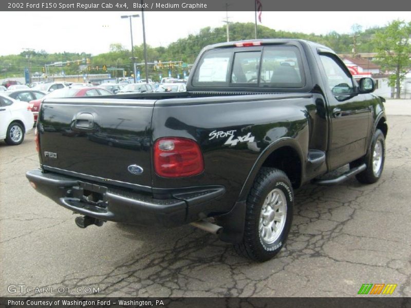 Black / Medium Graphite 2002 Ford F150 Sport Regular Cab 4x4