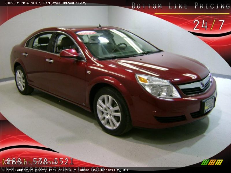 Red Jewel Tintcoat / Gray 2009 Saturn Aura XR