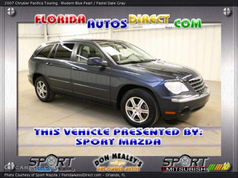 Modern Blue Pearl / Pastel Slate Gray 2007 Chrysler Pacifica Touring