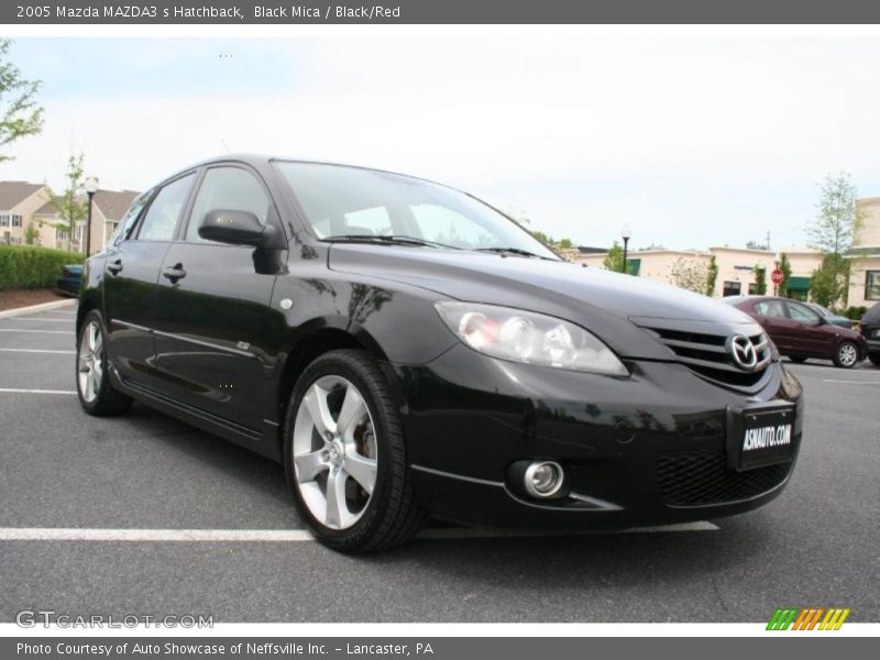 Black Mica / Black/Red 2005 Mazda MAZDA3 s Hatchback