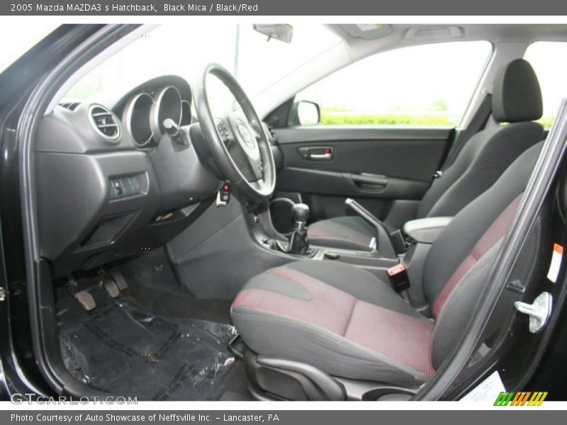 Black Mica / Black/Red 2005 Mazda MAZDA3 s Hatchback