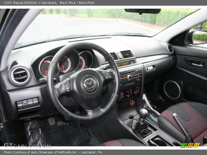 Black Mica / Black/Red 2005 Mazda MAZDA3 s Hatchback