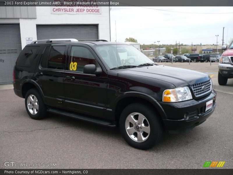 Black / Medium Parchment Beige 2003 Ford Explorer Limited AWD