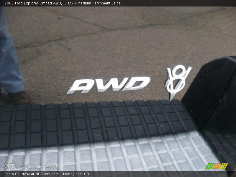 Black / Medium Parchment Beige 2003 Ford Explorer Limited AWD