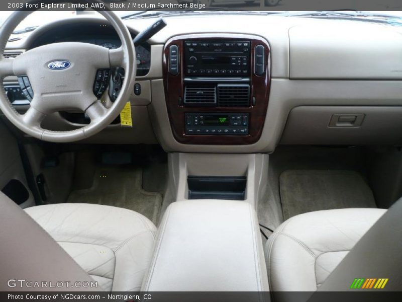 Black / Medium Parchment Beige 2003 Ford Explorer Limited AWD