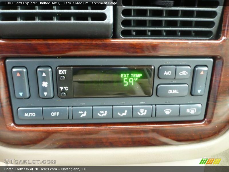 Black / Medium Parchment Beige 2003 Ford Explorer Limited AWD