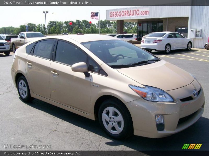 Sandy Beach Metallic / Bisque 2010 Toyota Prius Hybrid III