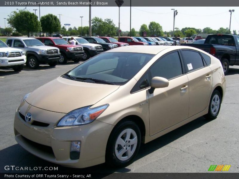 Sandy Beach Metallic / Bisque 2010 Toyota Prius Hybrid III