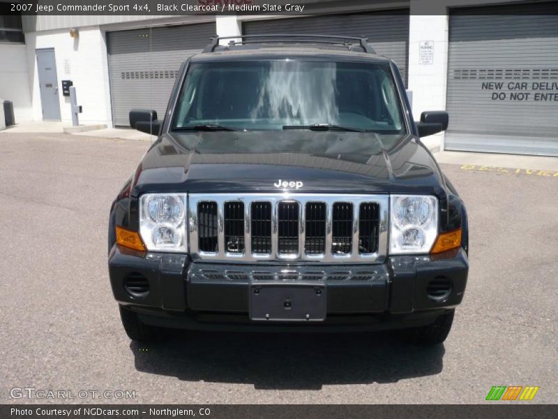 Black Clearcoat / Medium Slate Gray 2007 Jeep Commander Sport 4x4