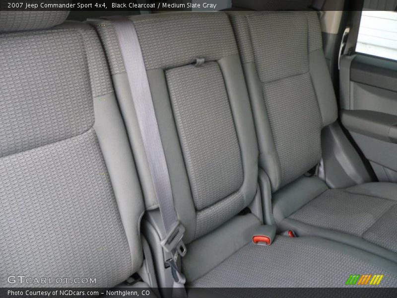 Black Clearcoat / Medium Slate Gray 2007 Jeep Commander Sport 4x4
