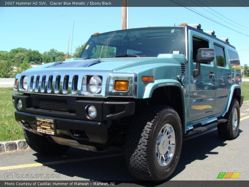 Glacier Blue Metallic / Ebony Black 2007 Hummer H2 SUV