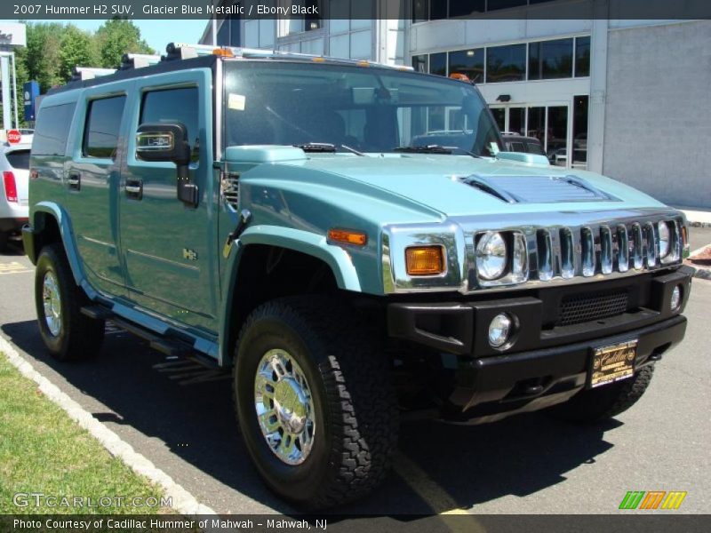 Glacier Blue Metallic / Ebony Black 2007 Hummer H2 SUV