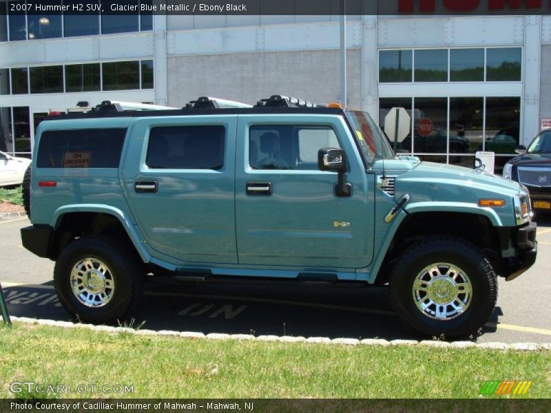 Glacier Blue Metallic / Ebony Black 2007 Hummer H2 SUV
