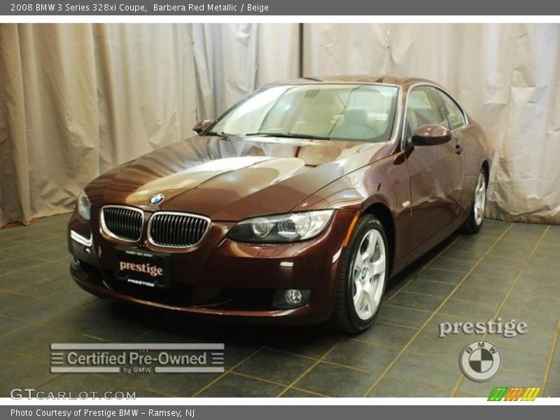 Barbera Red Metallic / Beige 2008 BMW 3 Series 328xi Coupe