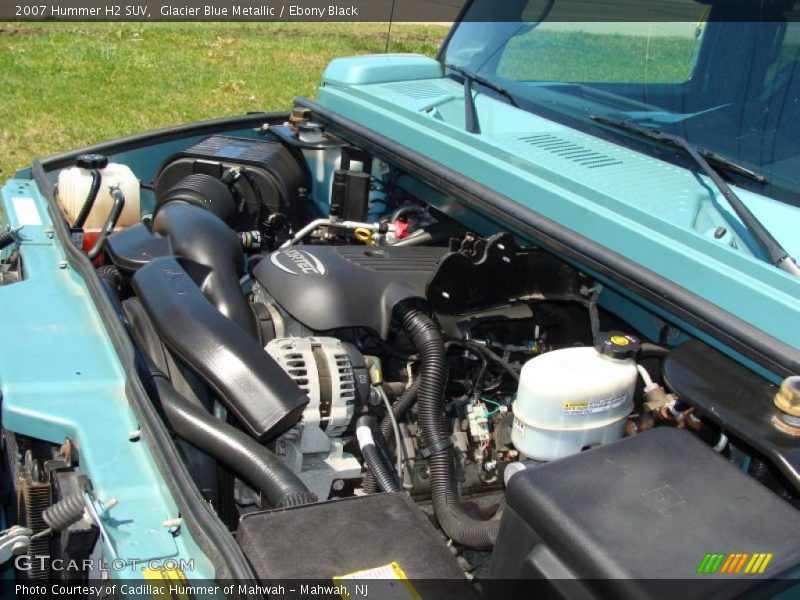 Glacier Blue Metallic / Ebony Black 2007 Hummer H2 SUV