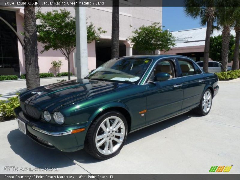 Jaguar Racing Green Metallic / Sand 2004 Jaguar XJ XJR