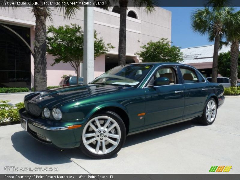 Jaguar Racing Green Metallic / Sand 2004 Jaguar XJ XJR