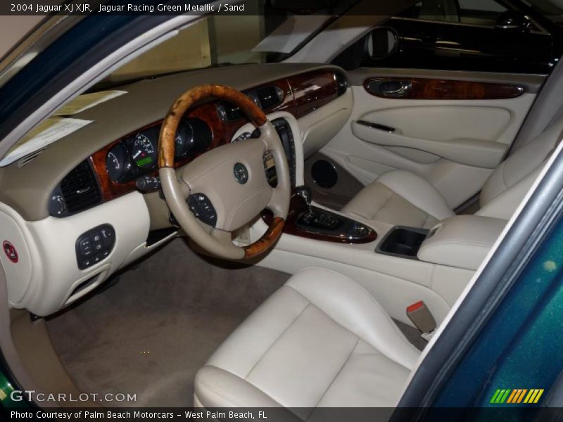 Jaguar Racing Green Metallic / Sand 2004 Jaguar XJ XJR